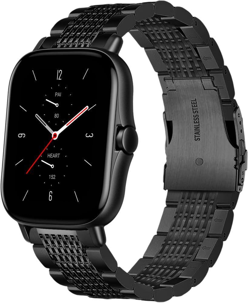 Ремешок металлический Gripix для Amazfit GTS 2 Black (41745-2B)