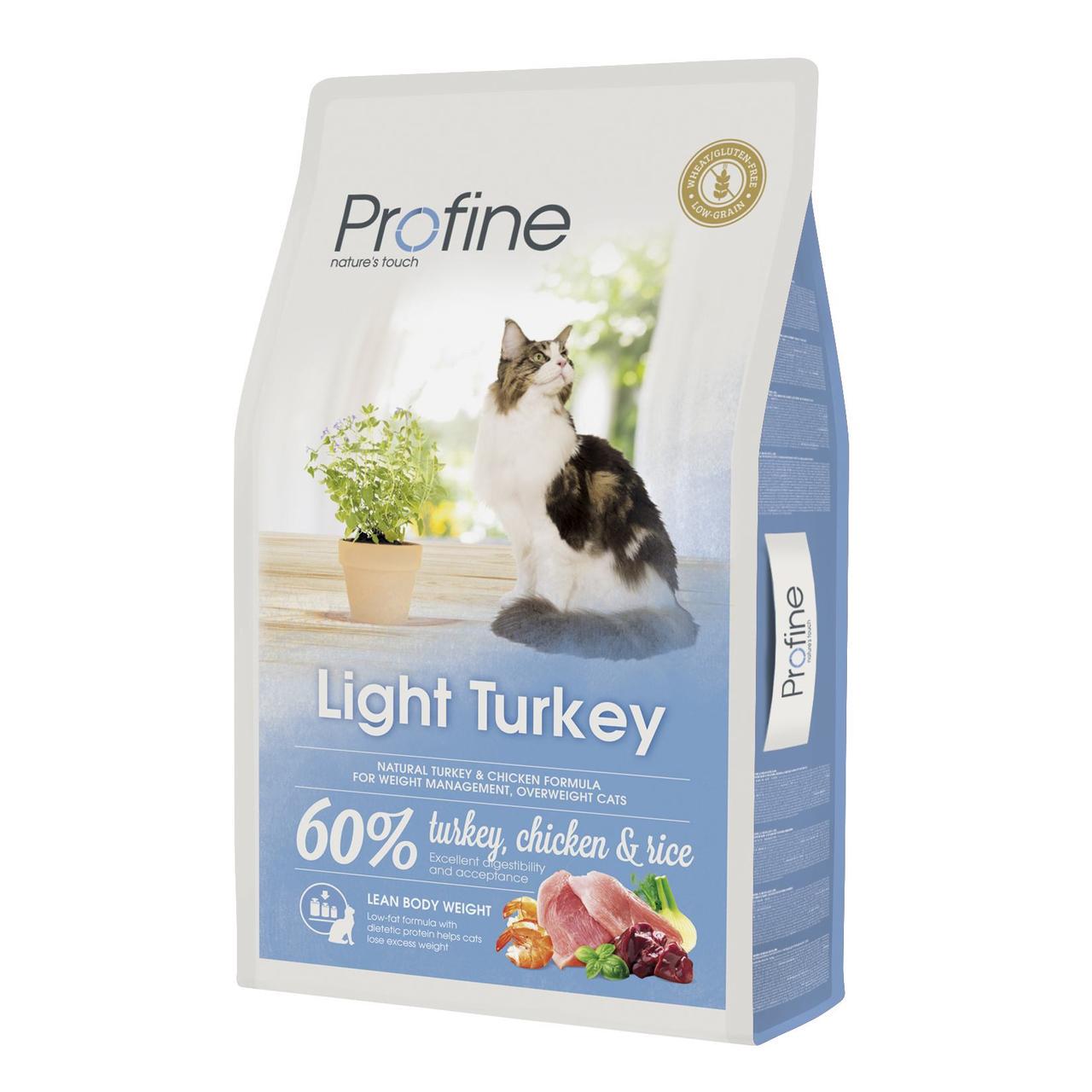 Корм сухой для котов с лишним весом Profine Cat Light с индейкой 10 кг (11236890)