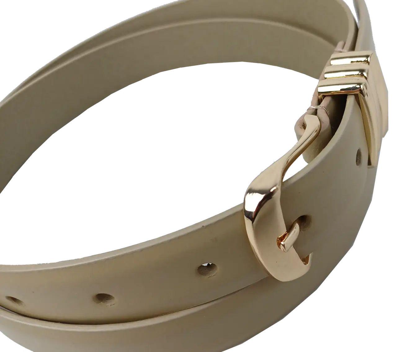 Ремінь жіночий UP2 Fashion Women шкіряний 110х2,3 см Бежевий (4061459809619) - фото 5 Ремінь жіночий UP2 Fashion Women шкіряний 110х2,3 см Бежевий (4061459809619) - фото 5