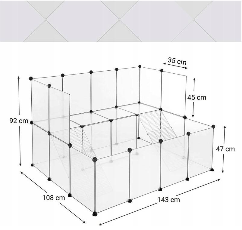 Великий манеж клітка для дрібних тварин - фото 2 Великий манеж клітка для дрібних тварин - фото 2