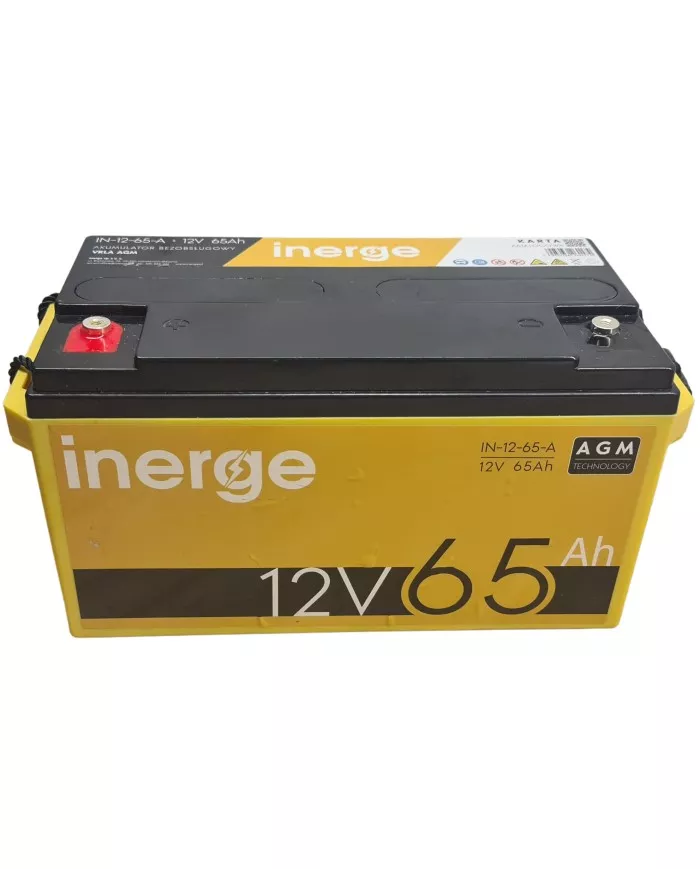 Акумулятор тяговий Inerge AGM 12V 65Ah глибокої розрядки (00013) - фото 1