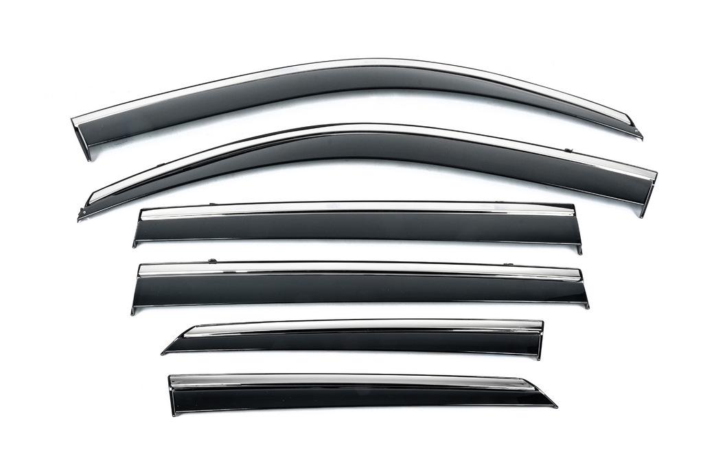 Ветровики с хромом Niken Toyota Land Cruiser Prado 150 6 шт. (125711)