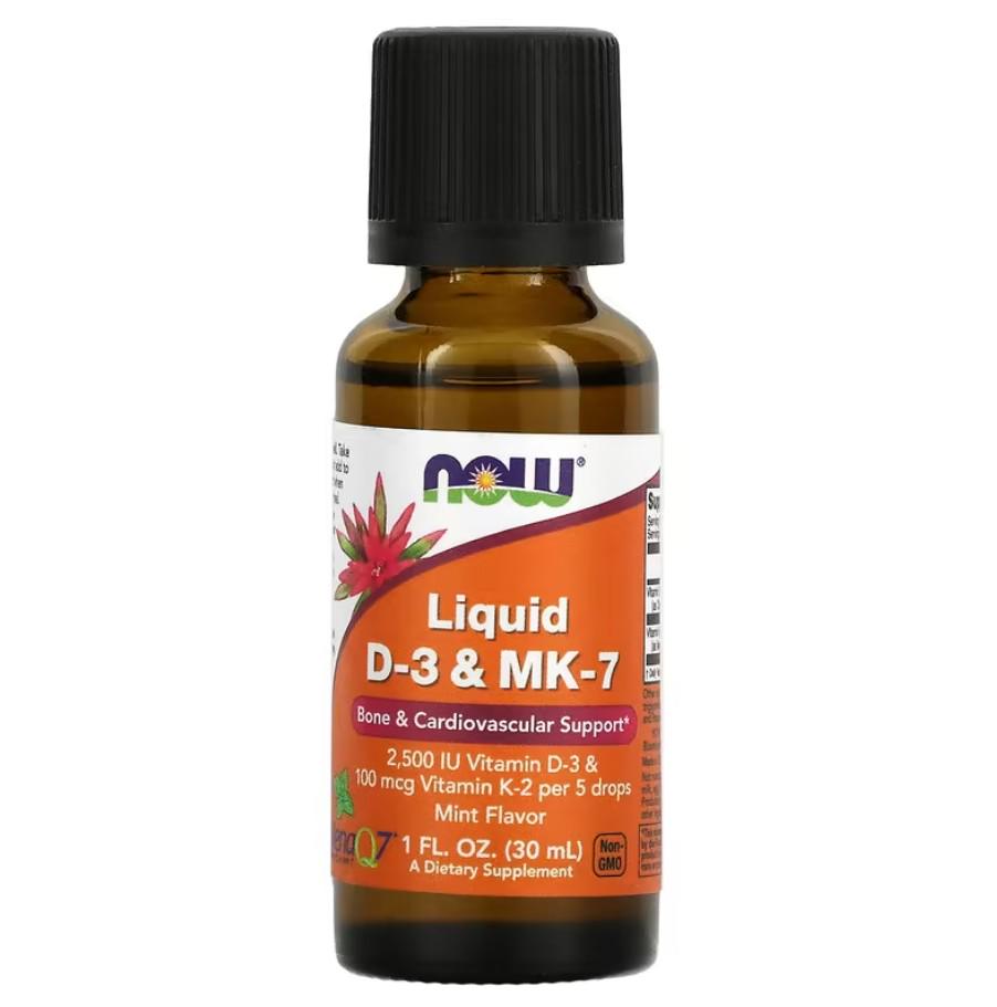Витамины Now Foods Liquid D-3&MK-7 30 мл
