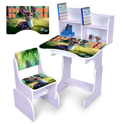 Парта со стульчиком N 2071-3-6 Оленя с таблицей умножения - фото 2 Парта со стульчиком N 2071-3-6 Оленя с таблицей умножения - фото 2