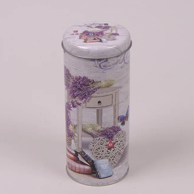 Коробка металлическая круглая Flora 36080