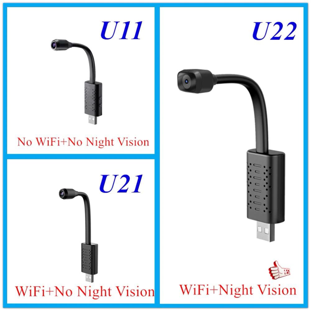 Камера мини USB/WiFi с гибкой ножкой Ztour U22 1080 P с ночной подсветкой Черный - фото 10 Камера мини USB/WiFi с гибкой ножкой Ztour U22 1080 P с ночной подсветкой Черный - фото 10