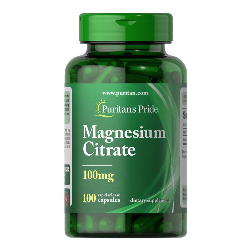 Магний Puritan's Pride Magnesium Citrate 100 mg 100 капс. (21571-01)