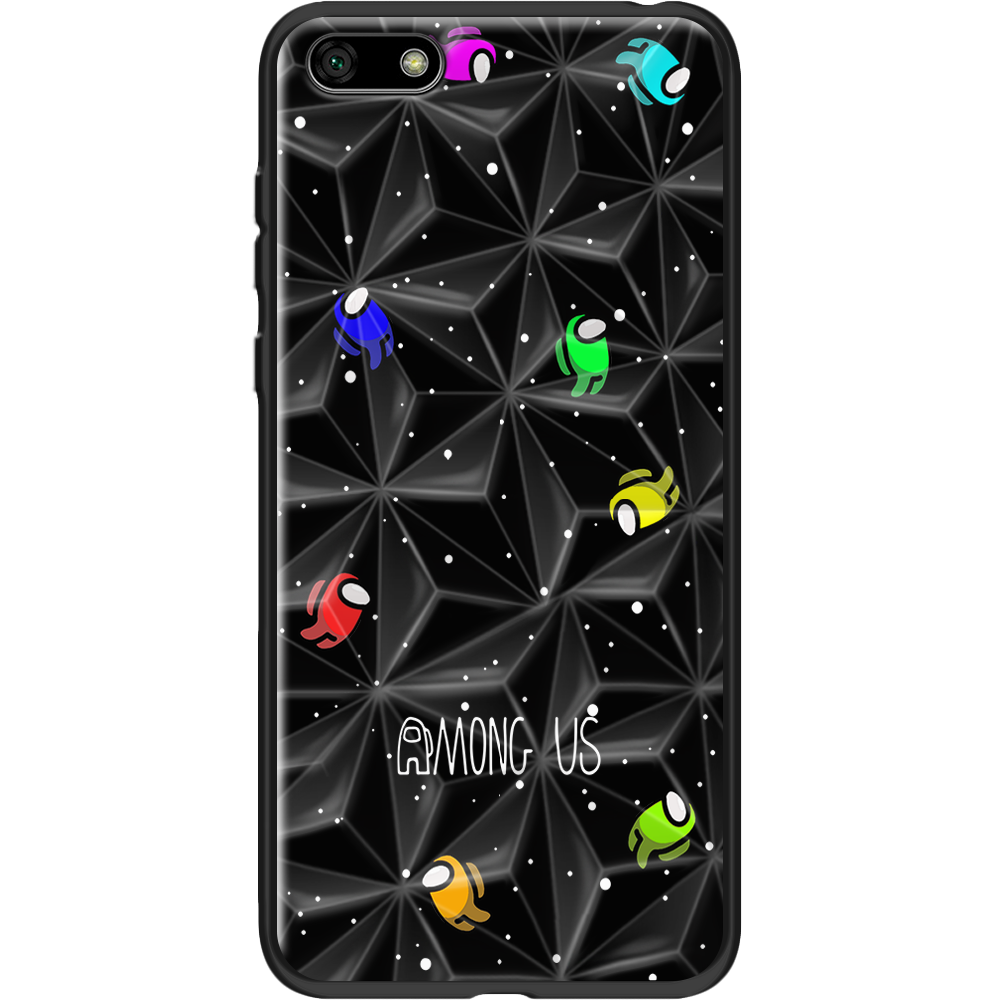 Чехол BoxFace Huawei Y5 2018 Among Us Invisible Черный силикон с призмой (33370-bk76-37850)