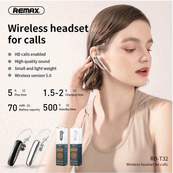 Bluetooth-гарнітура REMAX Wireless Headset RB-T32 Silver - фото 2