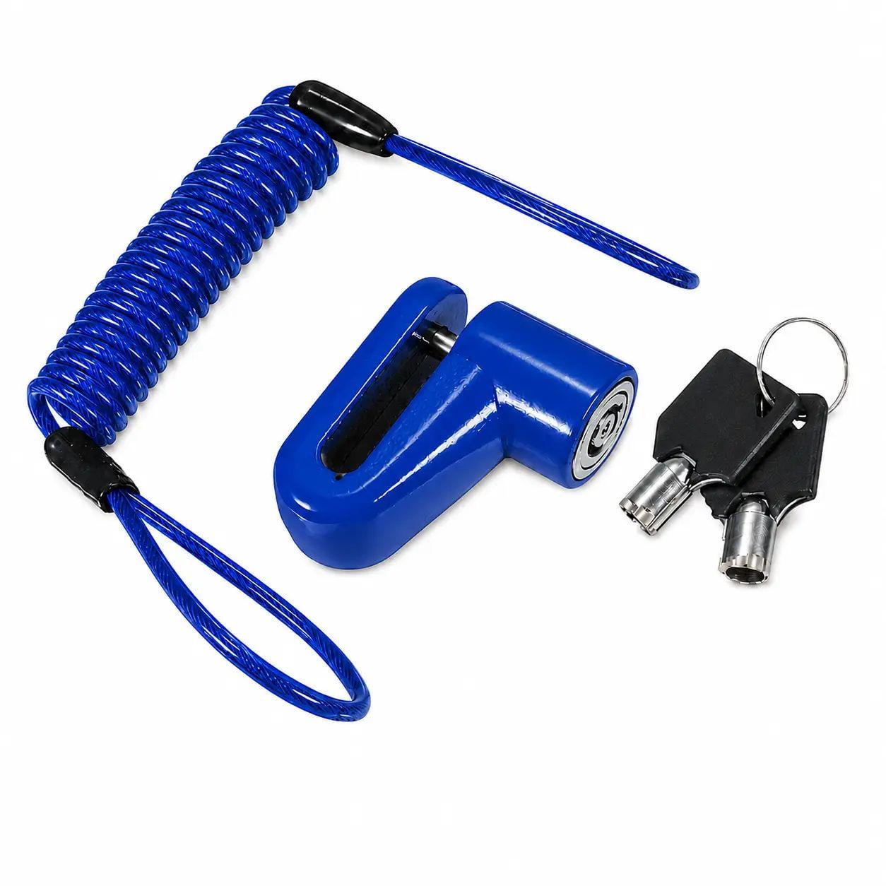 Замок для велосипеда дисковий Rawlink із 2 ключами Синій (102793 blue)