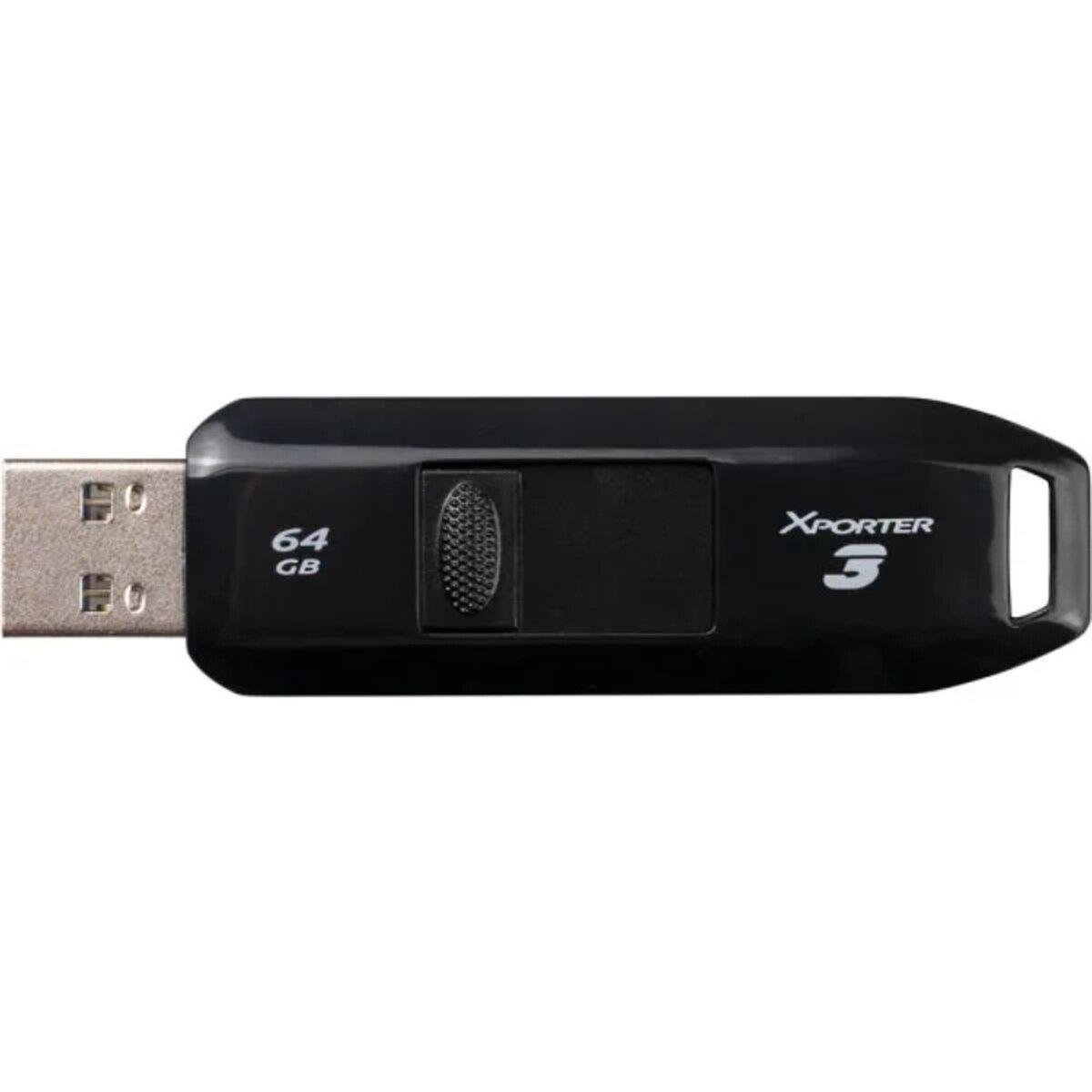 Флэш-память USB Patriot USB 3.2 Xporter 3 PSF64GX3B3U 64 Gb Black (588747) - фото 4