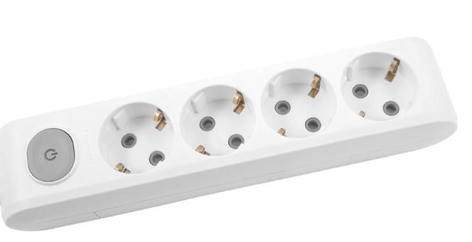 Подовжувач Panasonic WLTA04432GR-UA X-tendia із заземленням 4 гнізда 3 м з захистними шторками з вимикачем Сірий