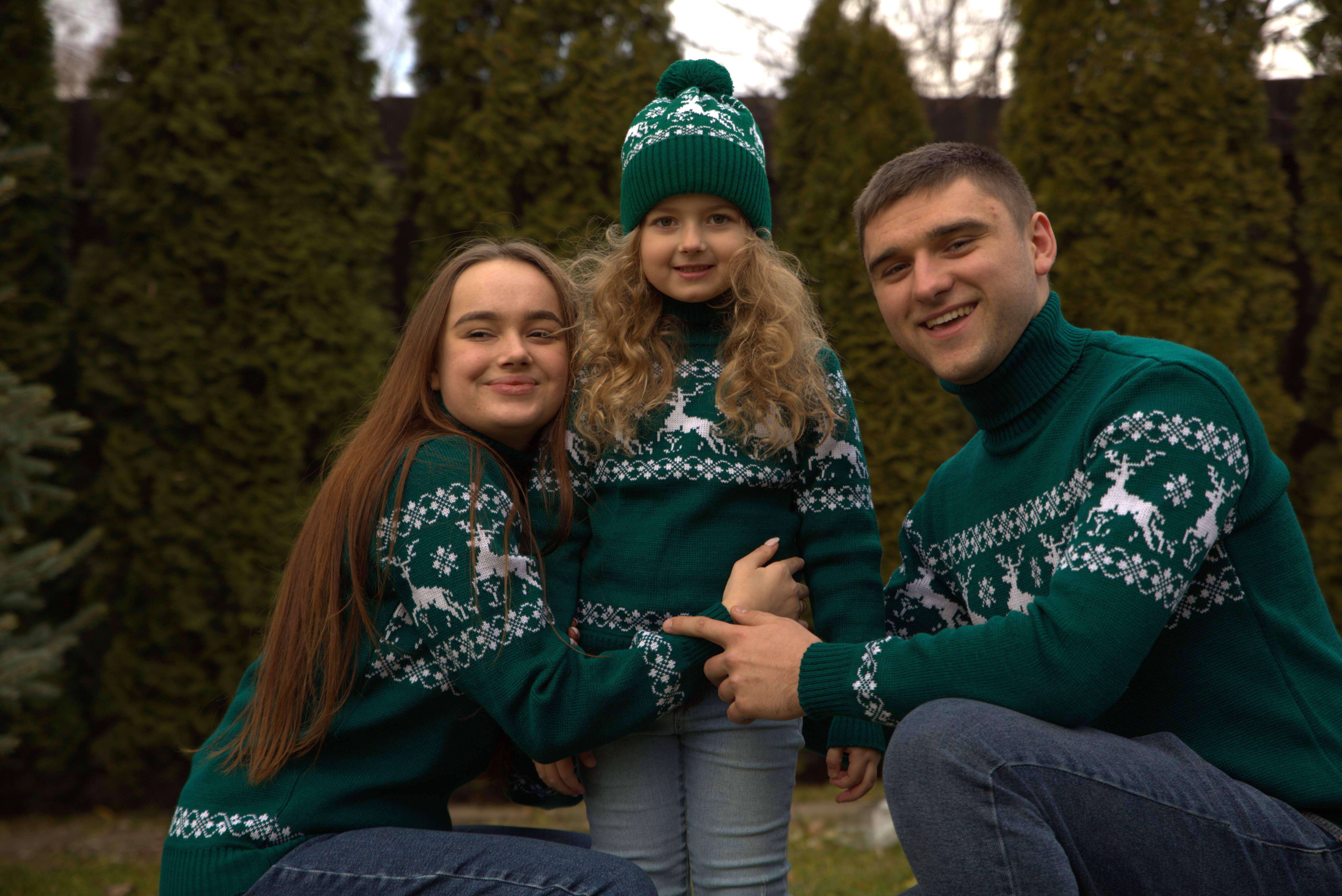 Свитер - гольф детский вязаный новогодний 146 см Зеленый - фото 2 Свитер - гольф детский вязаный новогодний 146 см Зеленый - фото 2