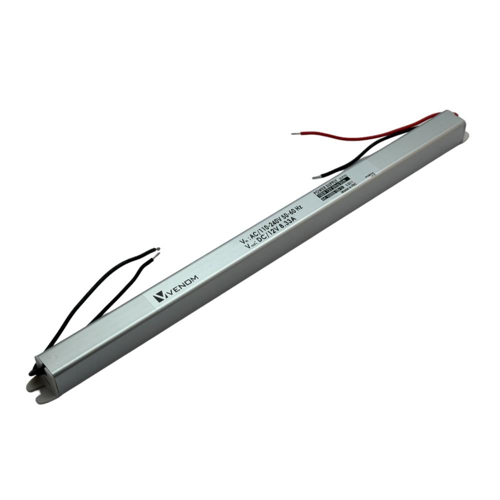 Блок питания VENOM 8.33А негерметичный ip20 standart ultra slim 100 Вт 12 V (12663)