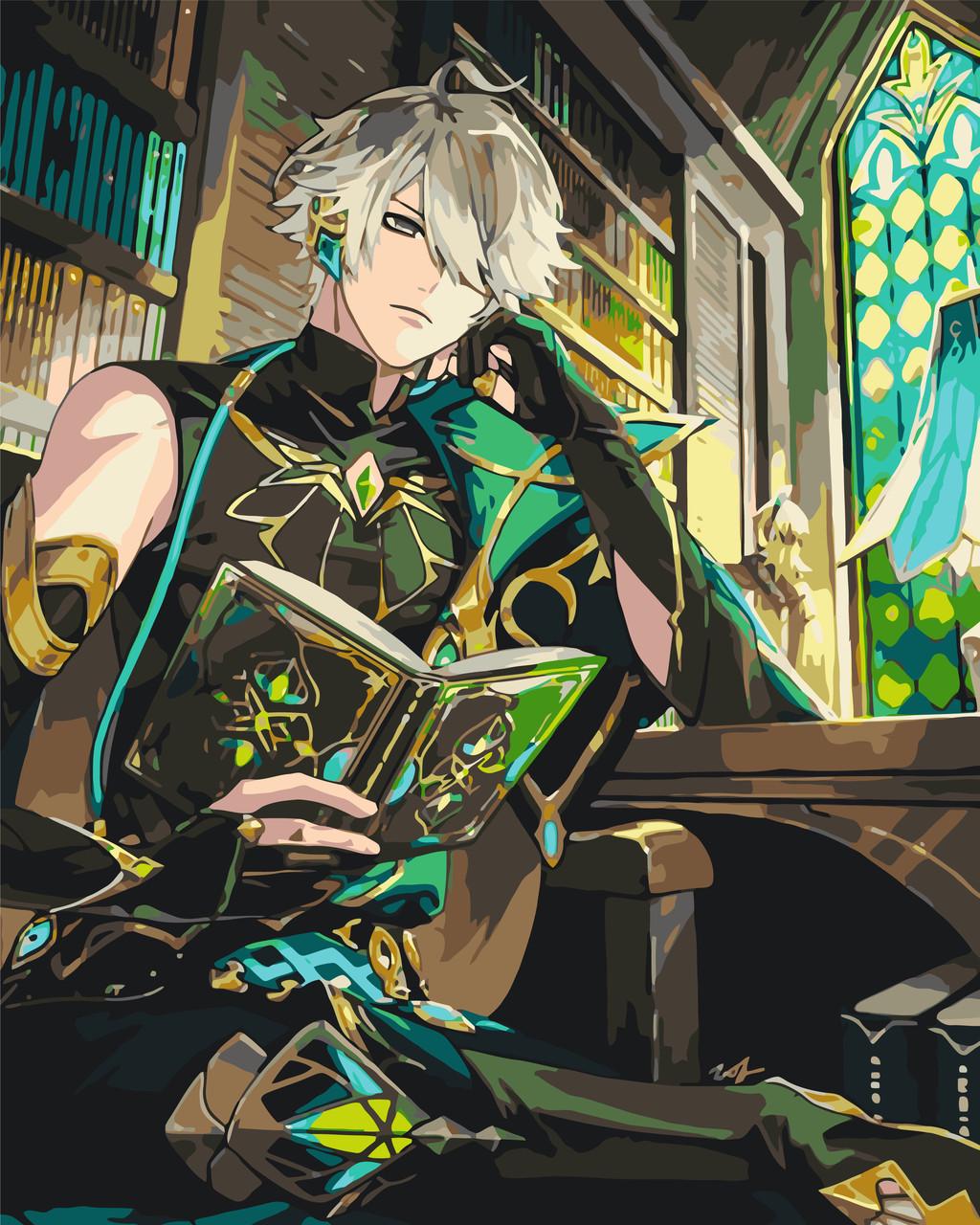 Картина за номерами Орігамі Genshin Impact Аль-Хайтам аніме 40х50 см (LW30120)