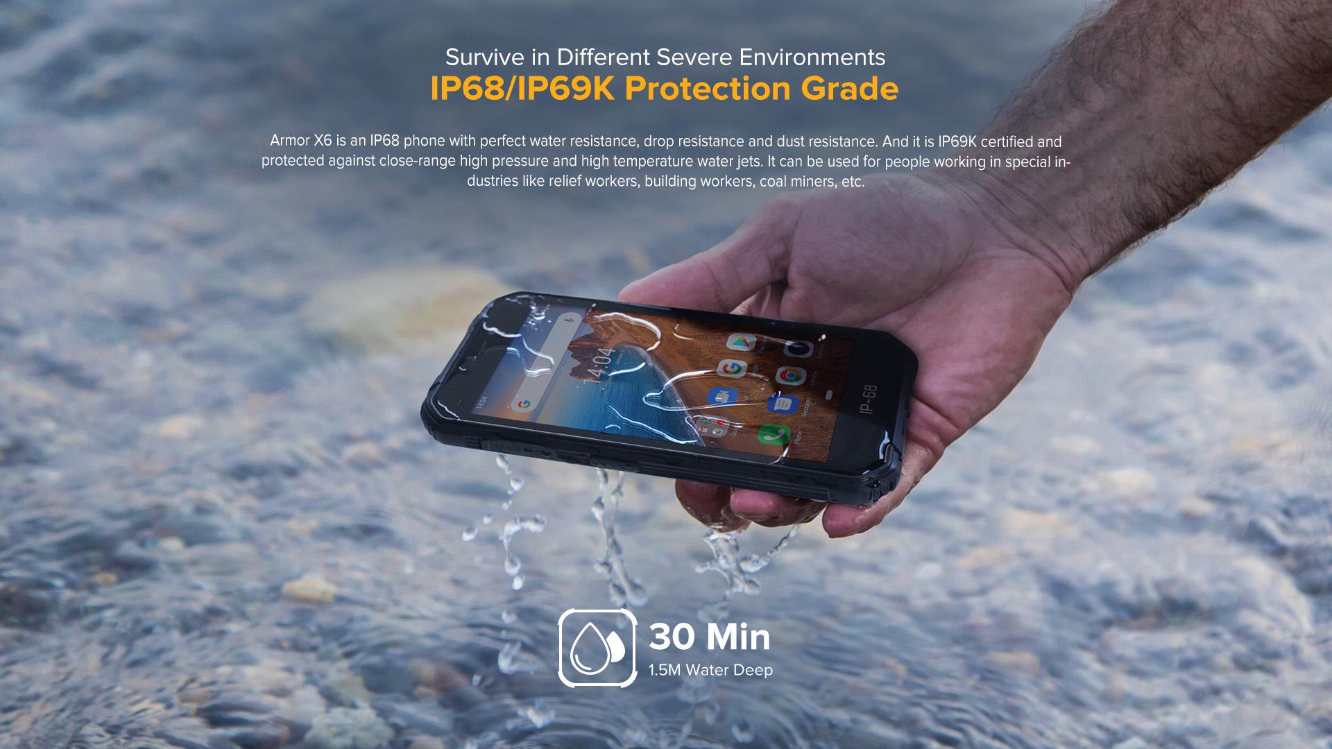 Смартфон Ulefone Armor X6 2/16 Gb Black - фото 7 Смартфон Ulefone Armor X6 2/16 Gb Black - фото 7