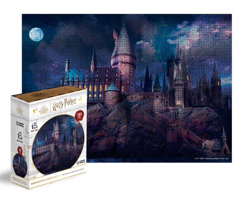 Пазл-лабиринт деревянный Woods Story Гарри Поттер Замок Хогвартс Night L (wshc002-L)