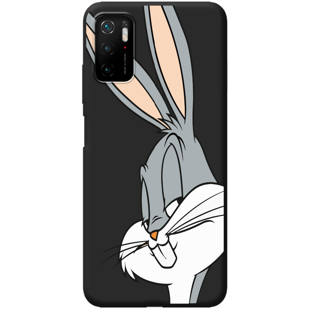 Чохол BoxFace Poco M3 Pro Lucky Rabbit Чорний силікон (42474-bk81-44013)