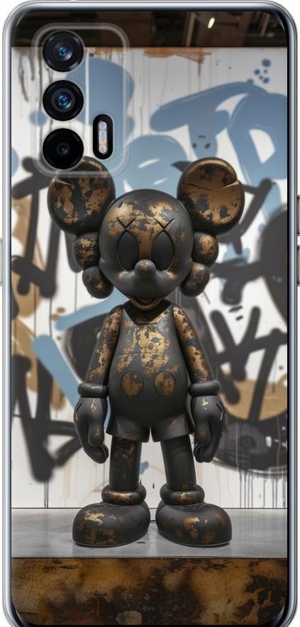 Чехол на Realme GT 5G Bronze kaws v2 (6098u-3338-42517)