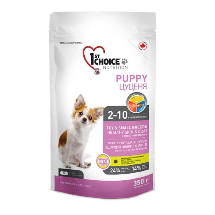 Корм сухий для цуценят 1st Choice Puppy Toy & Small Lamb & Fish 350 г (24389606)