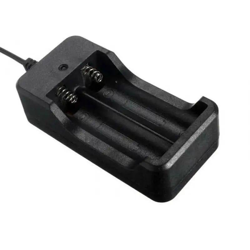 Зарядное устройство для аккумуляторов Li-Ion 18650 на 2 слота 2x500 мА 100В-240В 4,2 В с индикацией зарядки (4056)