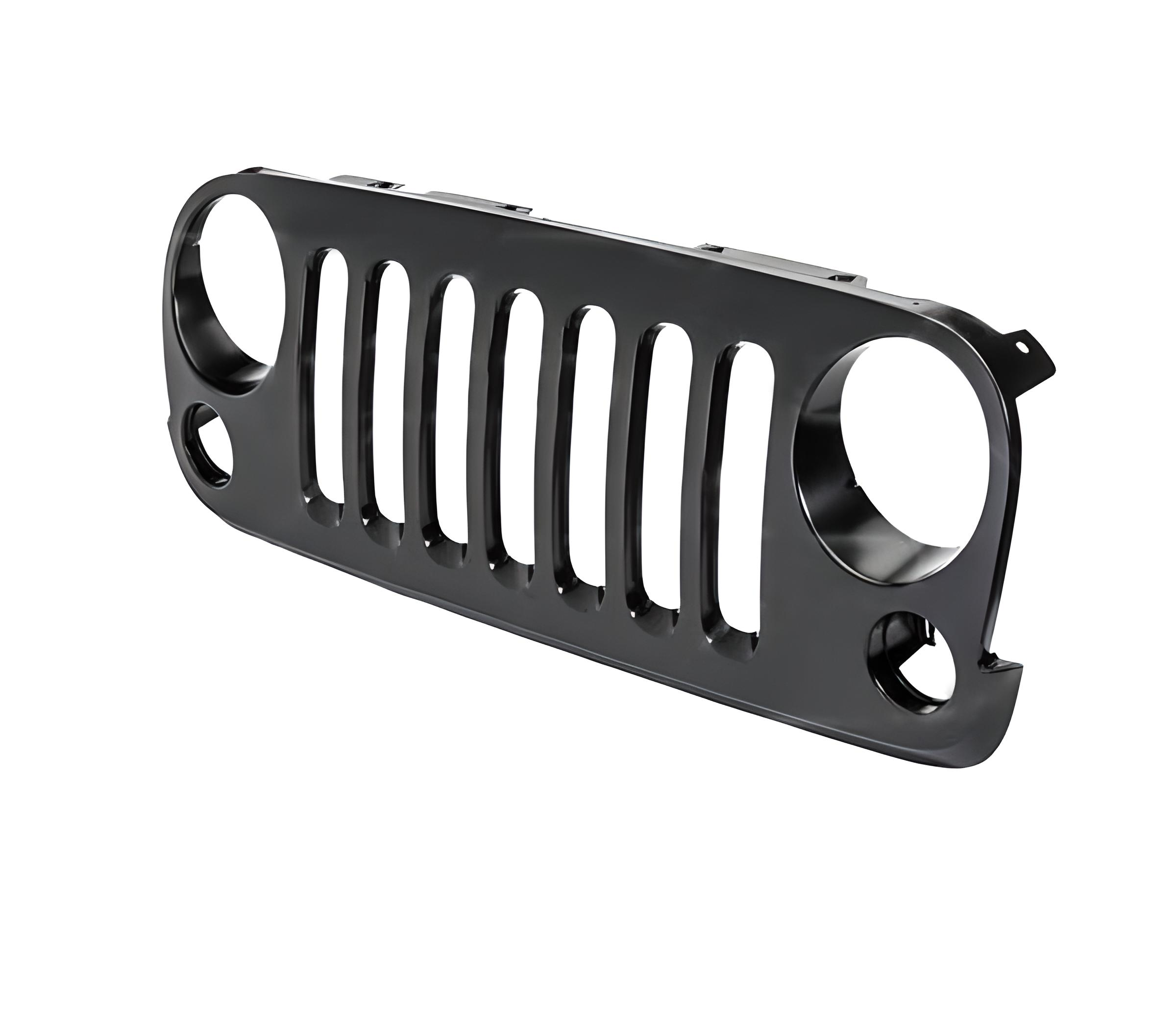 Решетка радиатора AVTM Jeep Wrangler 07-18 без эмблемы Черный (183811990)