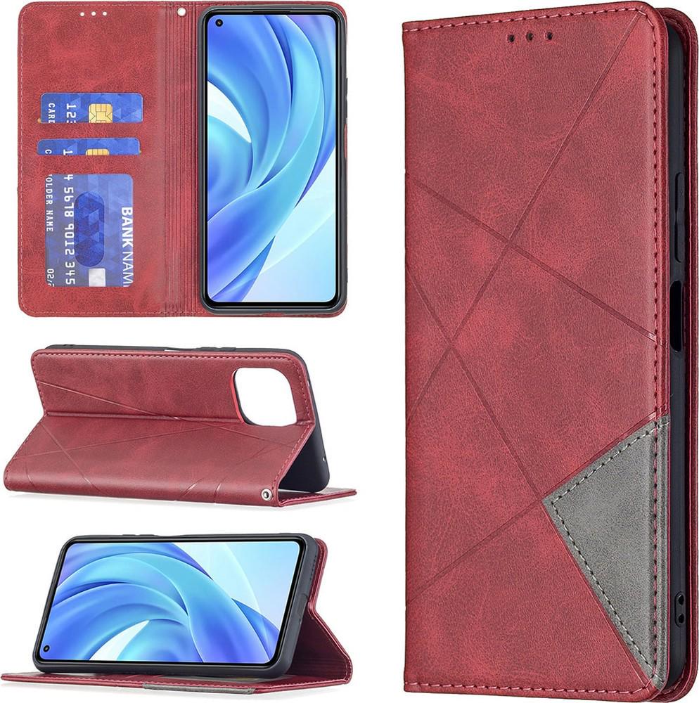 Чехол книжка SHLab Prisma Xiaomi Mi 11 Lite Red (36303-2D)