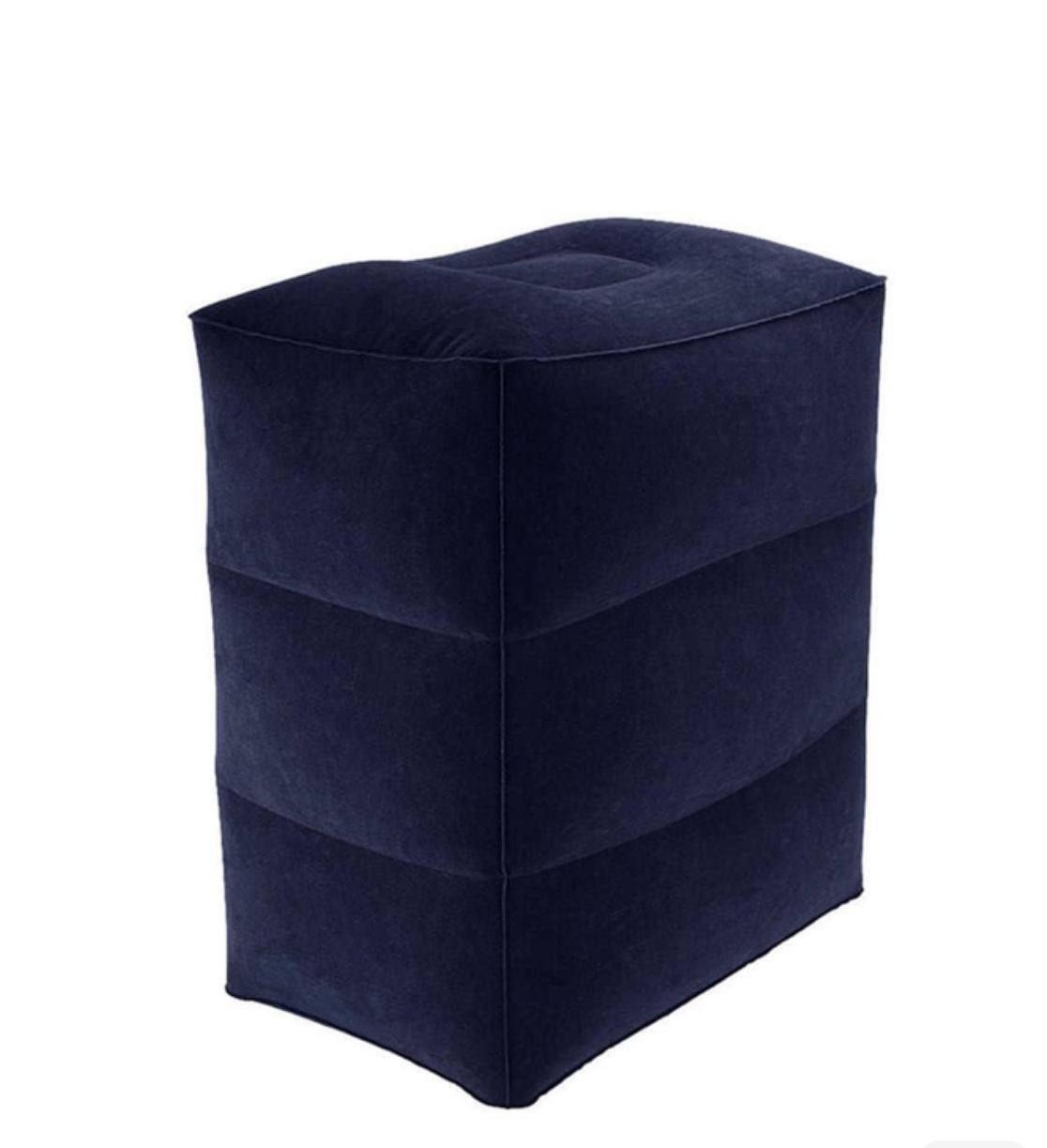 Надувная подушка для ног для путешествия в автобус или самолет 43x30x40 см Синій (2796969843)