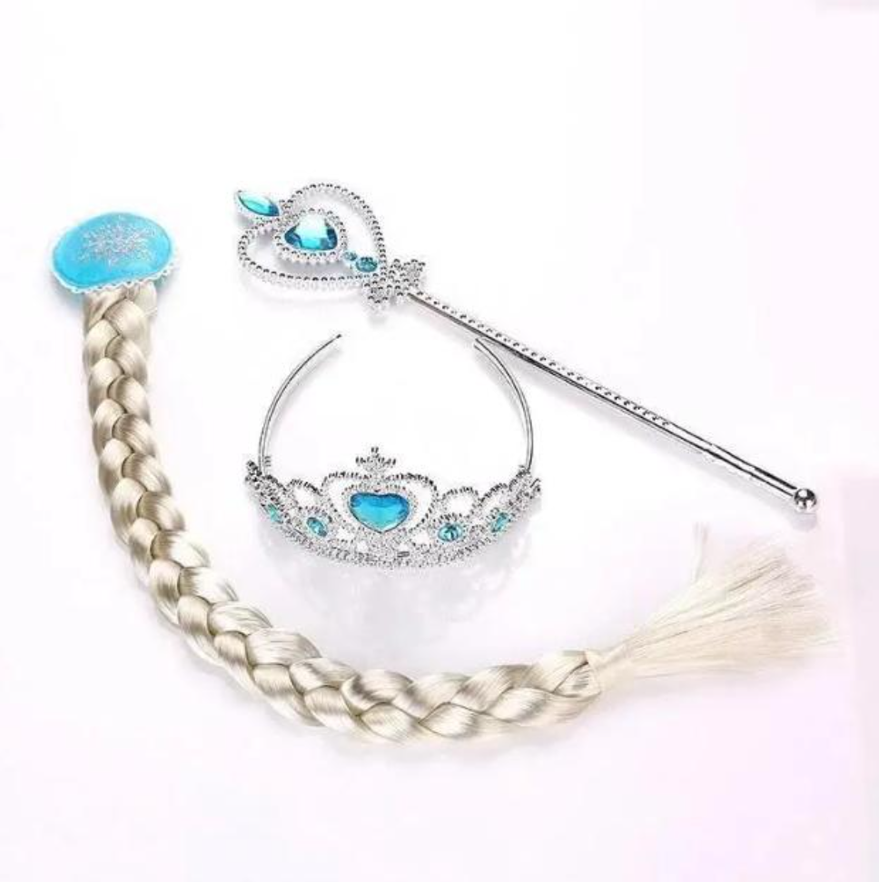 Детский набор украшений Frozen Ледяное сердце коса/волшебная палочка/диадема корона Принцессы Эльзы (23380731)