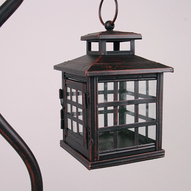 Подсвечник-фонарь металлический WA801S-RE 90 см (39542) - фото 2