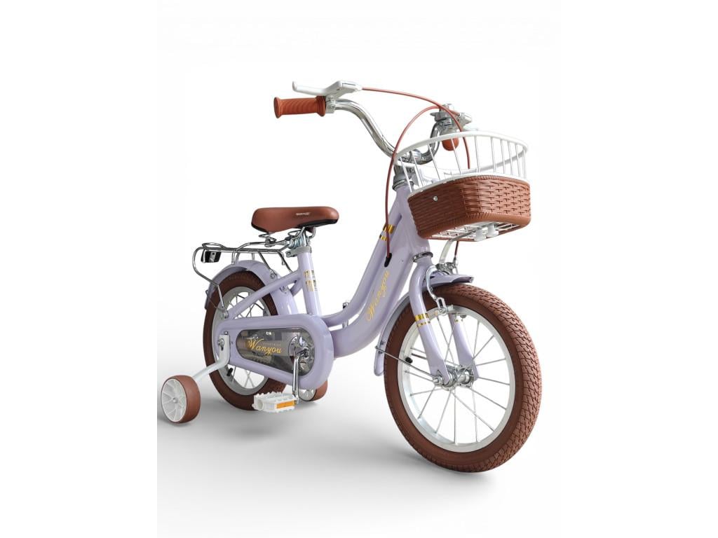 Велосипед детский двухколесный Retro Wanyou VNN-18 винтажный дизайн от 4 лет Сиреневый (VNN-18-1r-s)