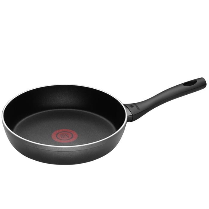 Сковорода традиционная Gerlach Contrast ThermoCoat с индикатором нагрева для любых плит алюминий 28 см Черный (2062772213)