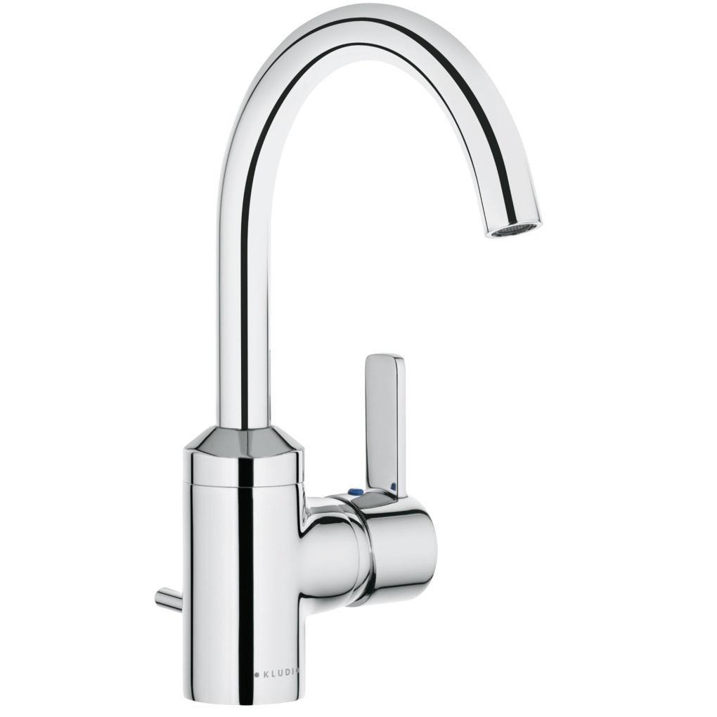 Смеситель для умывальника Kludi Zenta с донным клапаном Хром (382550575)