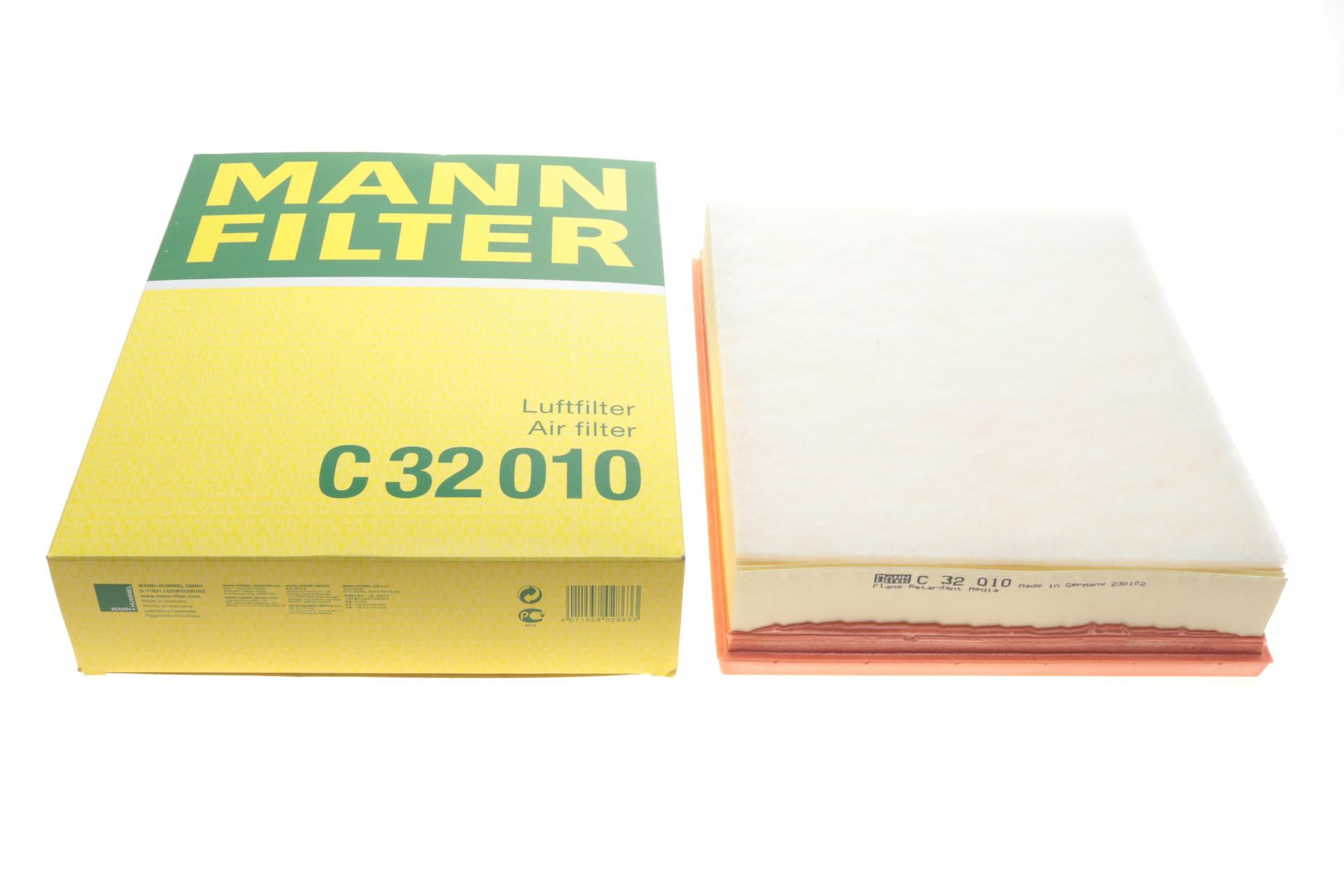 Фильтр воздушный Mann-Filter для VW Amarok 2,0TDI/TFSI/3,0TDI V6 10- h 70 мм (C 32 010)
