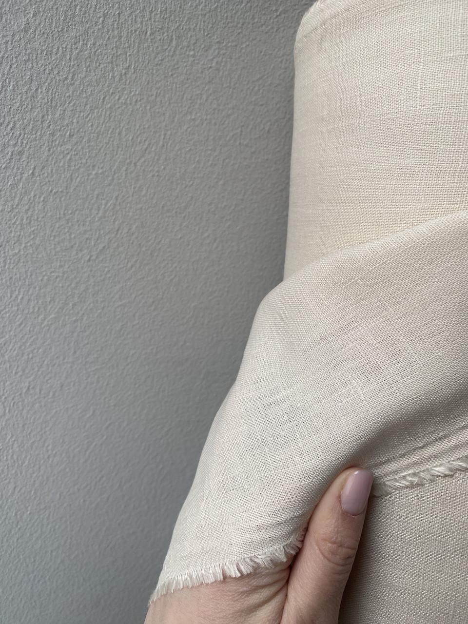 Ткань костюмная LINEN PLUS льняная 143 см 1656 Бежевый - фото 4 Ткань костюмная LINEN PLUS льняная 143 см 1656 Бежевый - фото 4