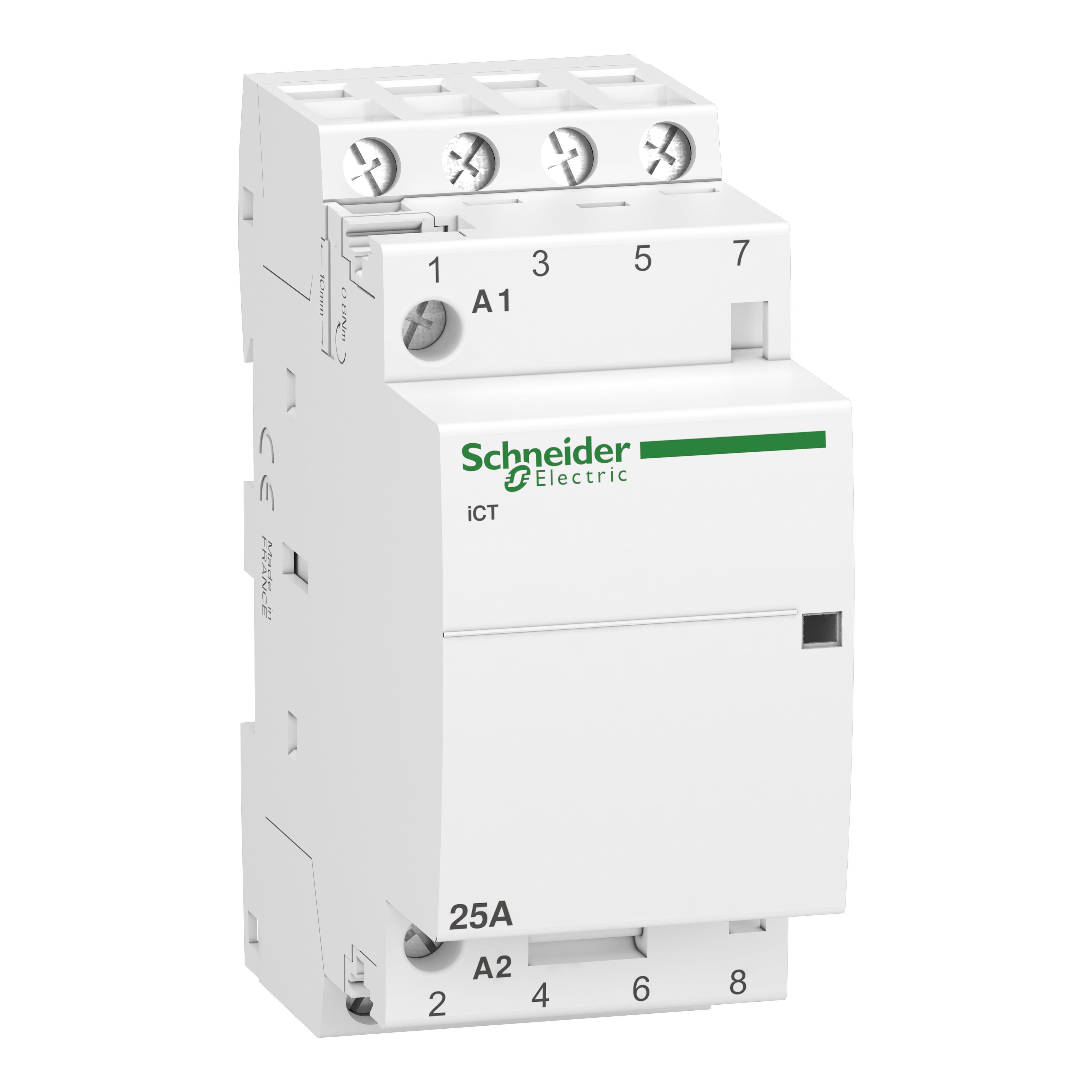 Контактор модульный Schneider Electric 25A 4НВ 220/240 В 50 Гц (A9C20834)