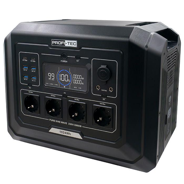 Зарядна станція PROFI-TEC PPS2000 LiFePO 2000 Вт 51,2 В/1024 Вт/год (006854) - фото 2