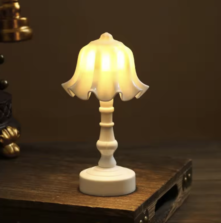 Настільна LED-лампа міні вінтажна на батарейках Теплий Білий (30822480)