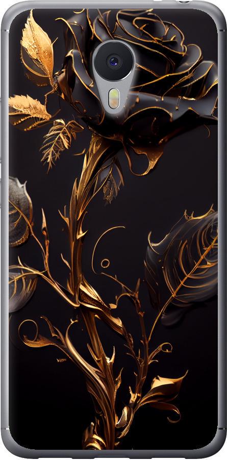 Чехол на Meizu M3 Note Роза 3 (5552t-256-42517)