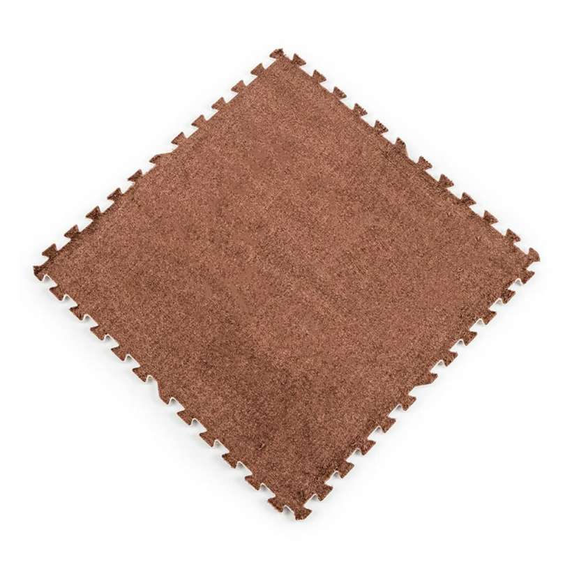 Покриття модульне для підлоги плюшеве 600x600x10 мм Коричневий (SW-00002083)