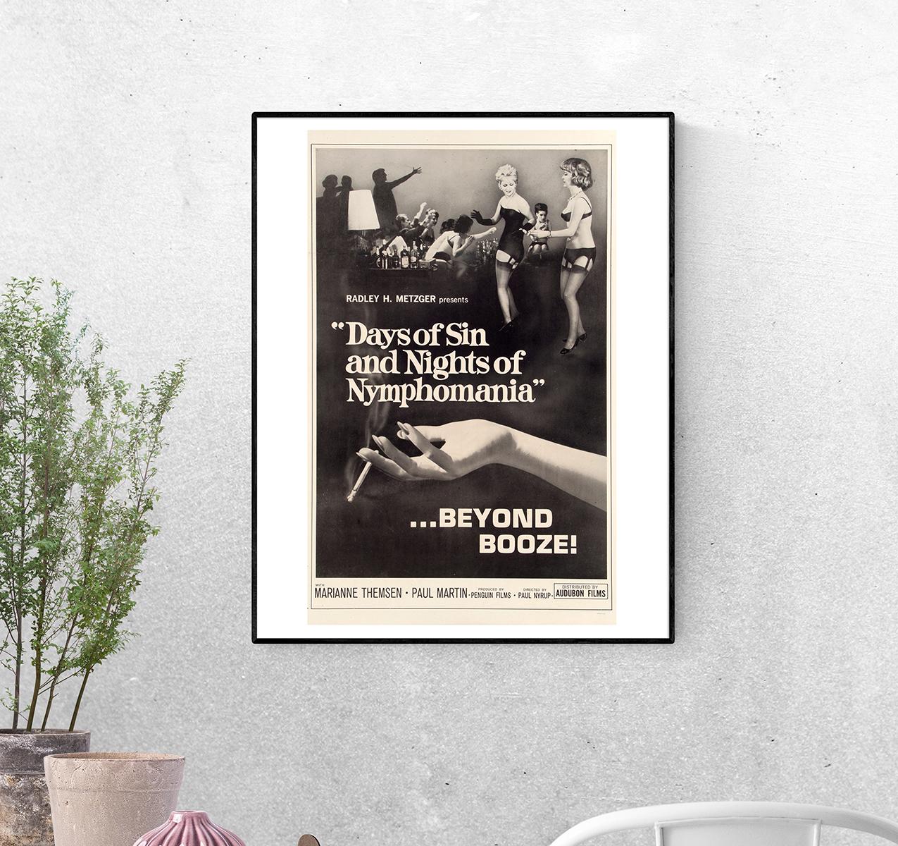 Постер Days of Sin and Nights of Nymphomania 1963 Режиссёр Пауль Нюруп формат А-2 (Afisha1906008_Poster)