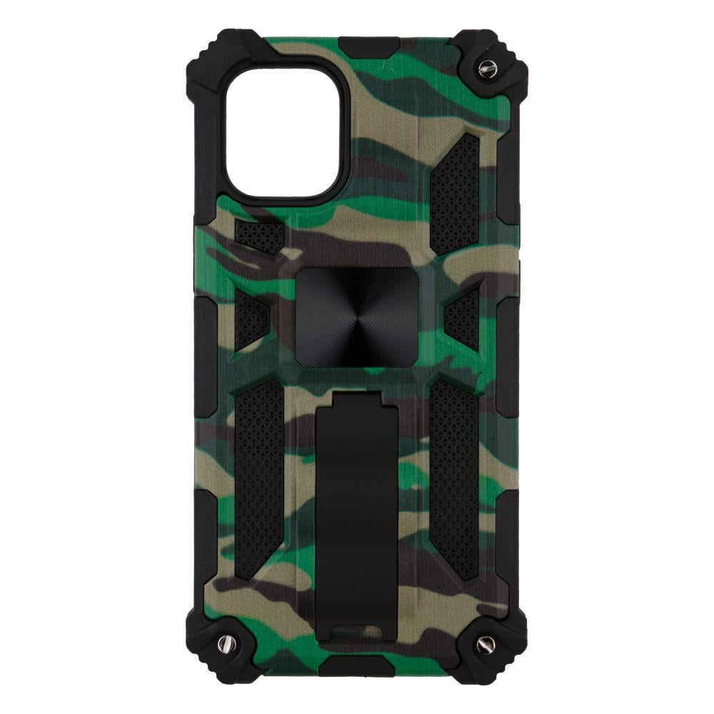 Противоударный Чехол Shockproof Camouflage для iPhone 12 Mini Камуфляж Зеленый