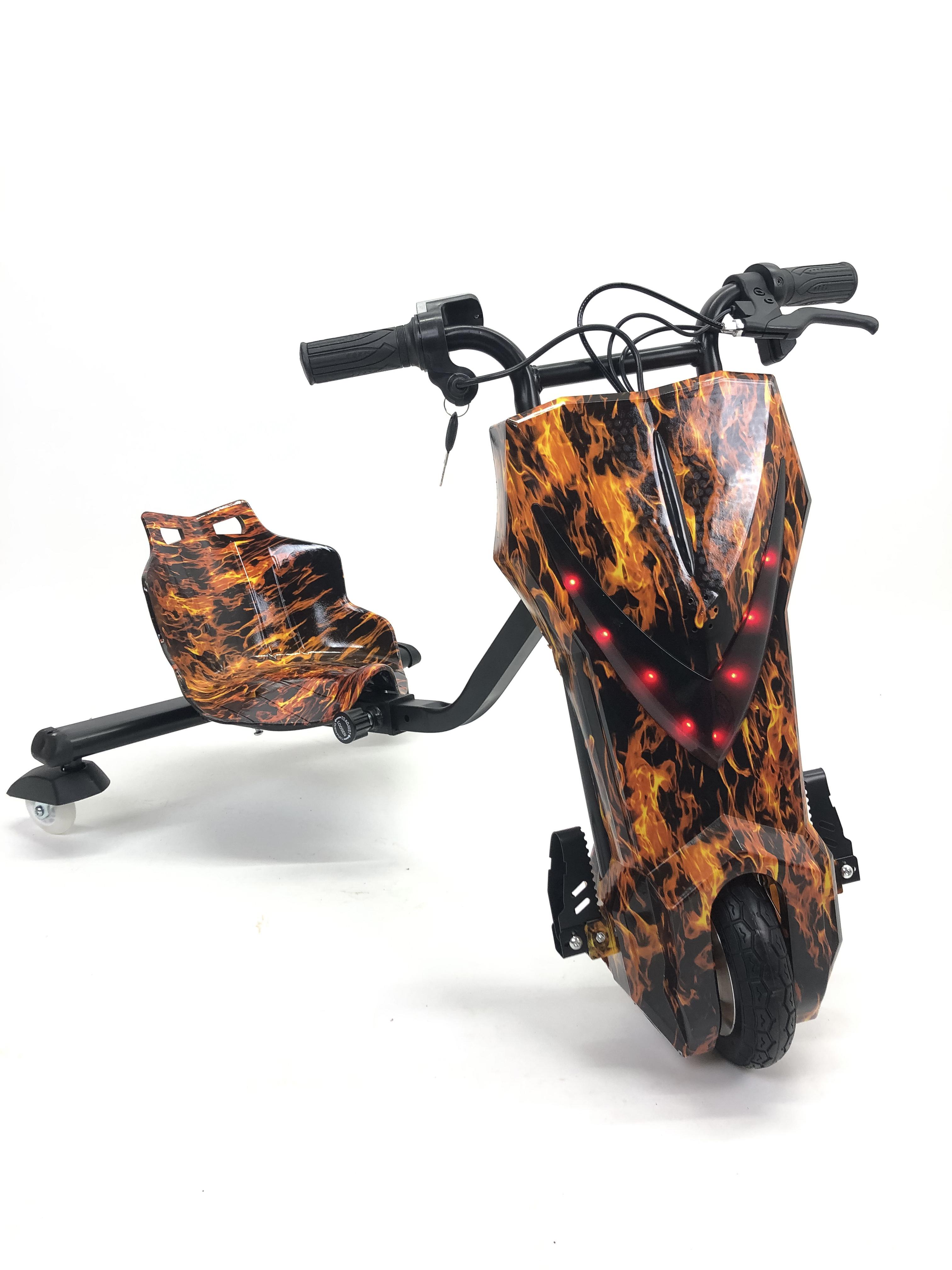 Дріфт-карт Windtech Crazy Bug 500W Помаранчеве полум'я - фото 2
