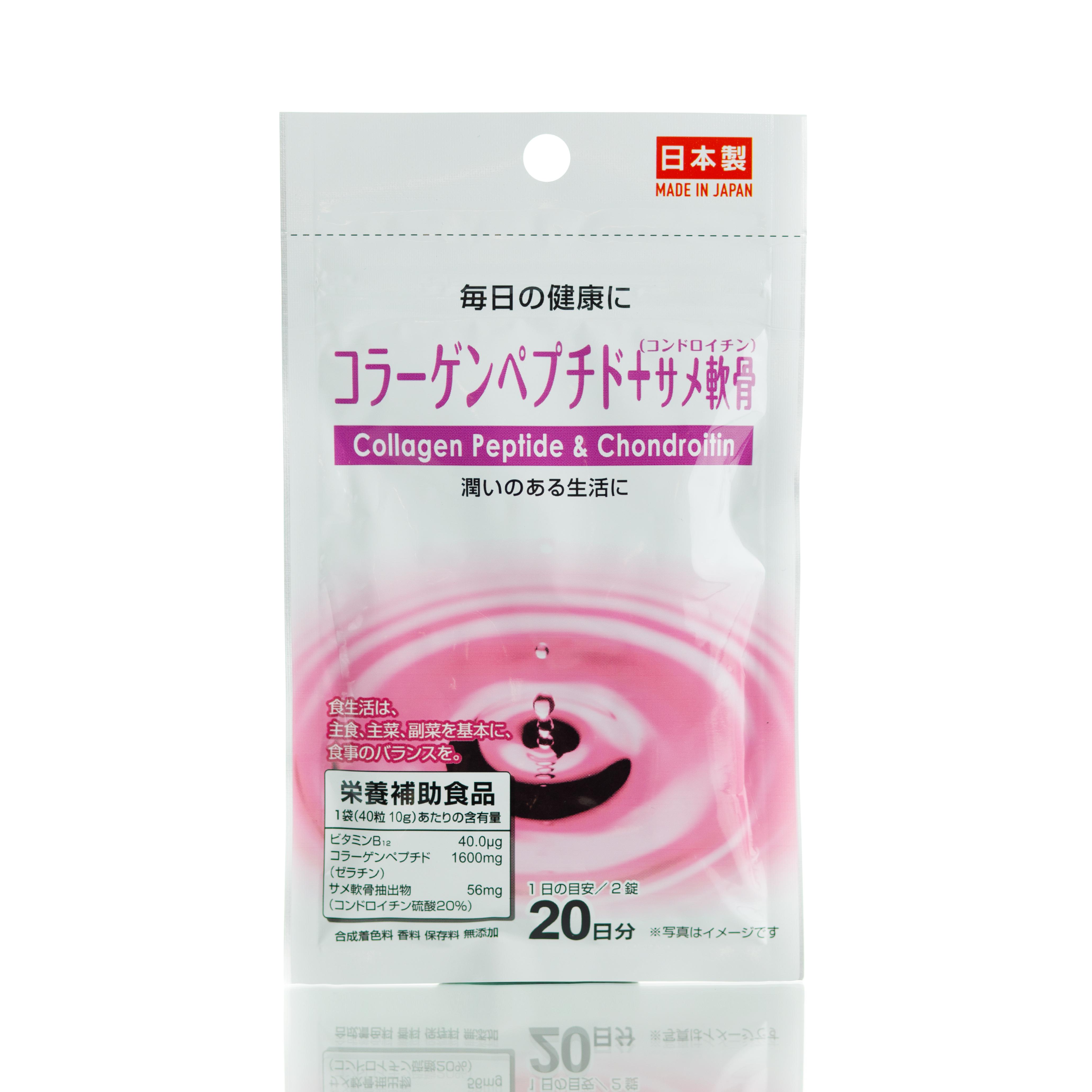 Пептидн.ий колаген та хондроїтин DAISO Collagen Peptide & Chondroitin 40 шт. 20 дн. - фото 1