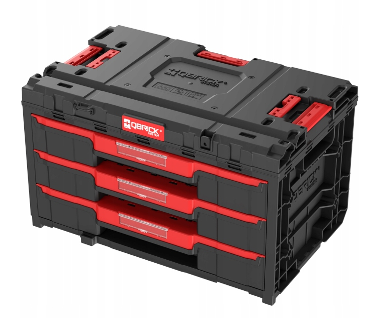 Ящик для инструмента Qbrick System ONE Drawer 3 Toolbox 2,0 модульный пластиковый 587х380х340 мм Черный