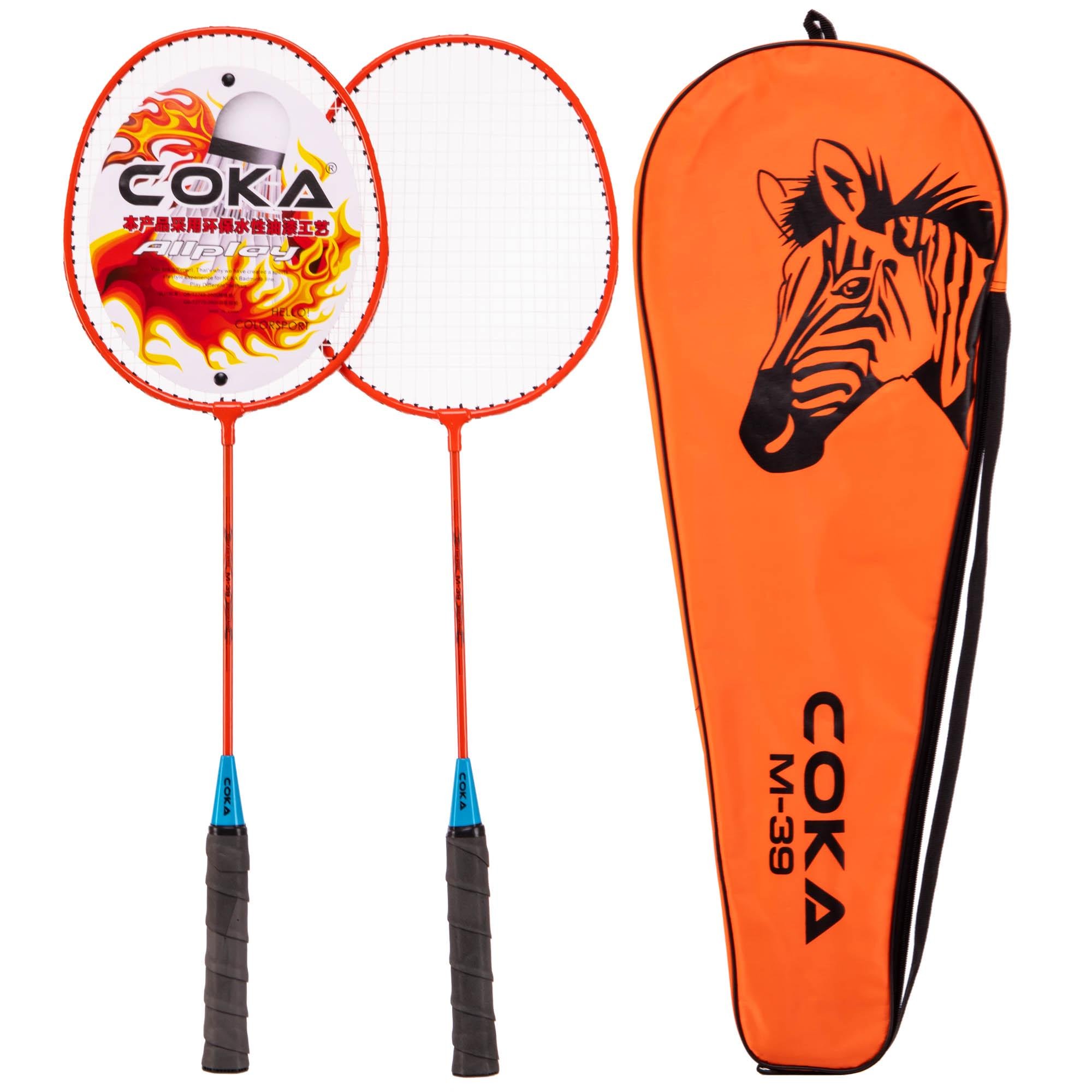 Набор для бадминтона COKA M-39 Оранжевый - фото 1 Набор для бадминтона COKA M-39 Оранжевый - фото 1