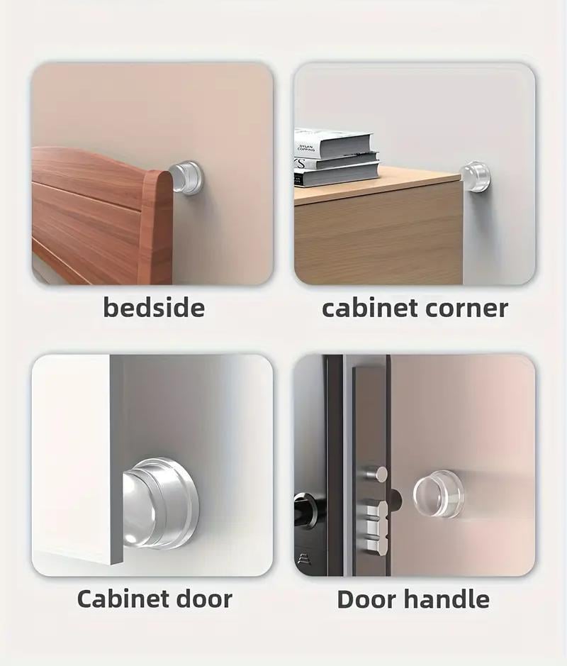 Стопор для дверей силиконовый на стену/пол Прозрачный (2789190567) - фото 8 Стопор для дверей силиконовый на стену/пол Прозрачный (2789190567) - фото 8