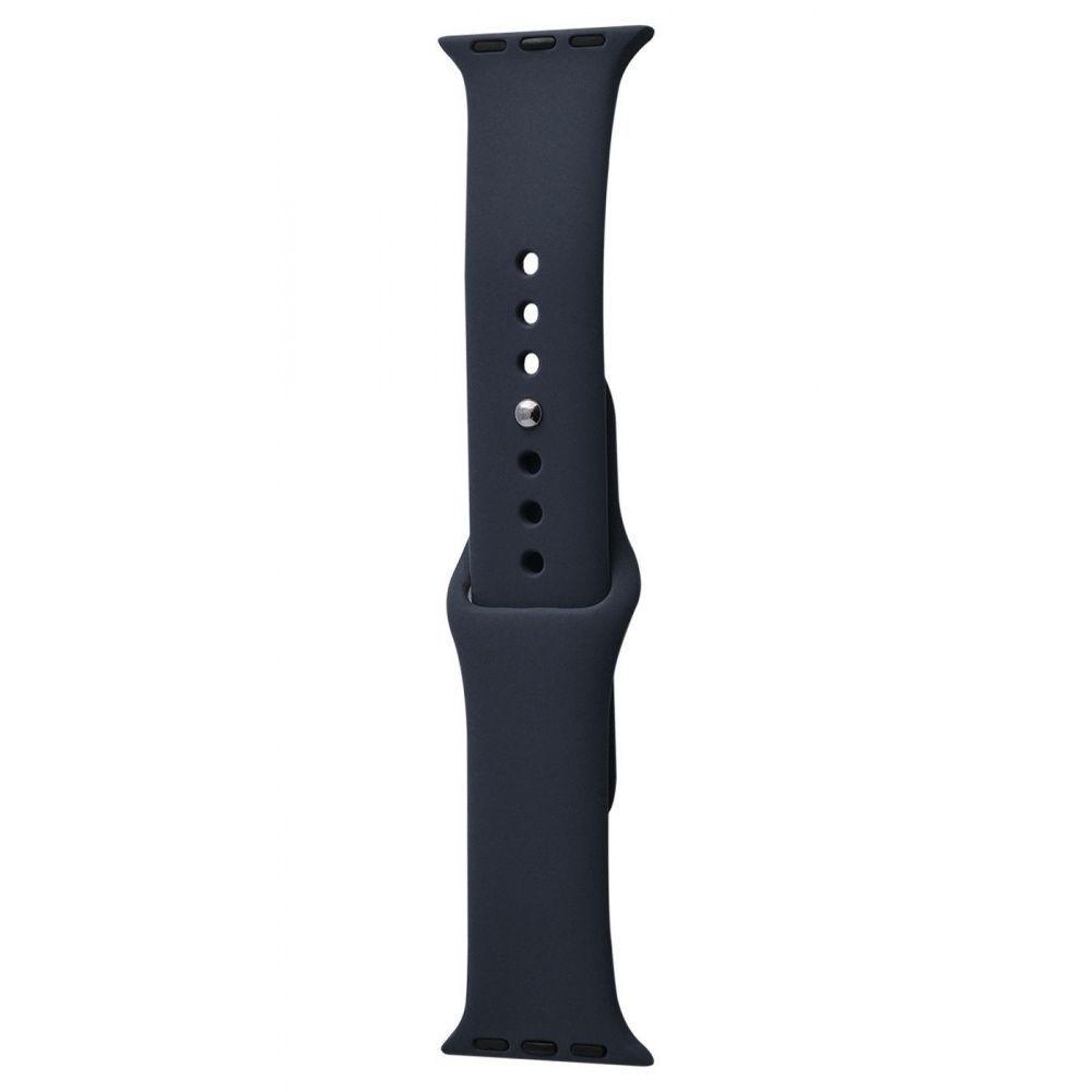 Ремінець силіконовий для Apple Watch Sport Band 42/44/45/46/49 мм S 2pcs Синій (00000036880_2)