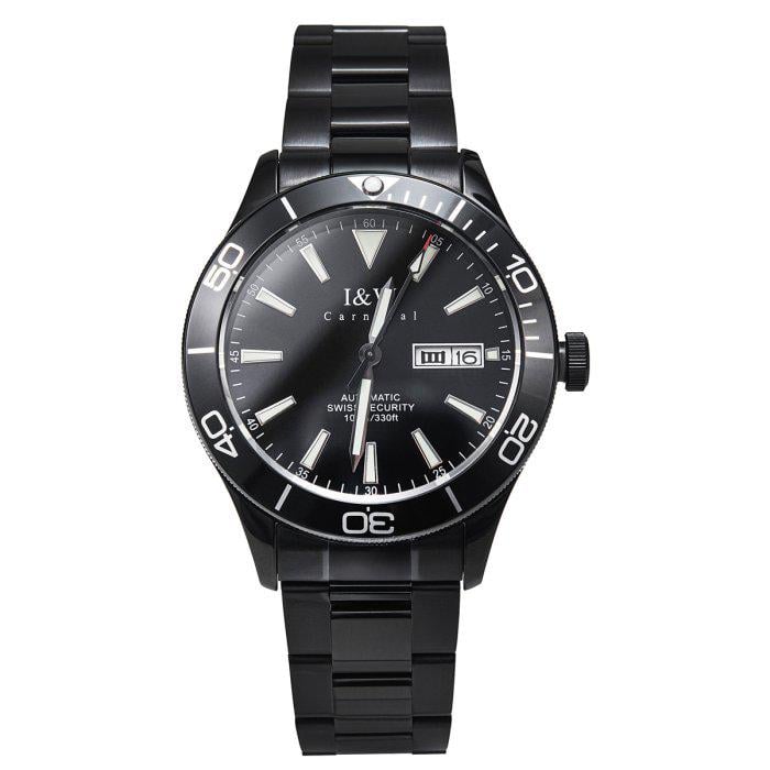 Часы мужские Carnival Shark 10 Bar со стальным корпусом 40х11 мм Черный (150-96-1872)