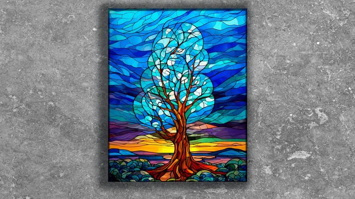 Картина за номерами Strateg & Karpachoff AH1084 Дерево змін 40х50 см